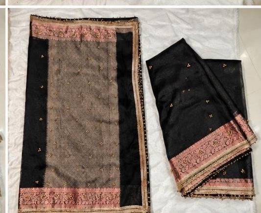 Black Ghungroo Saree