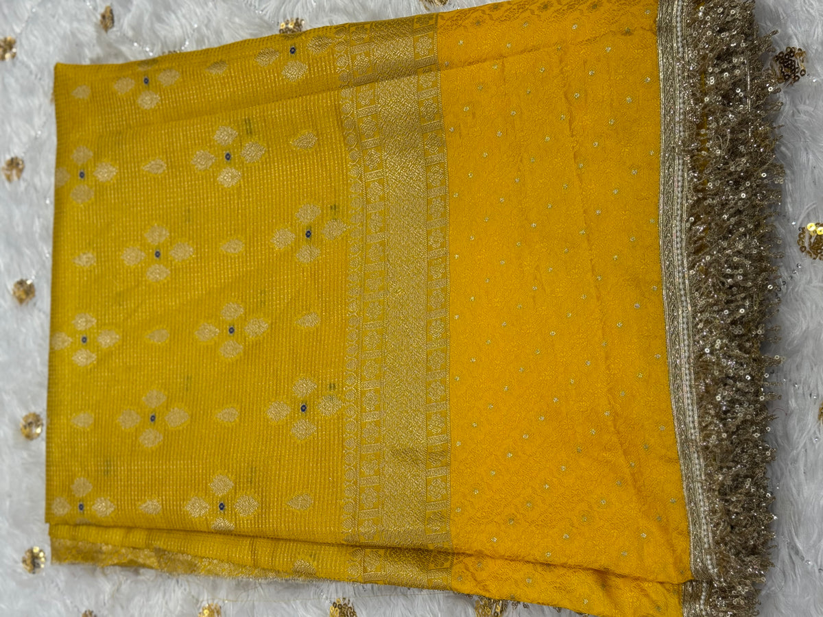 Party wear Dupion Silk Saree