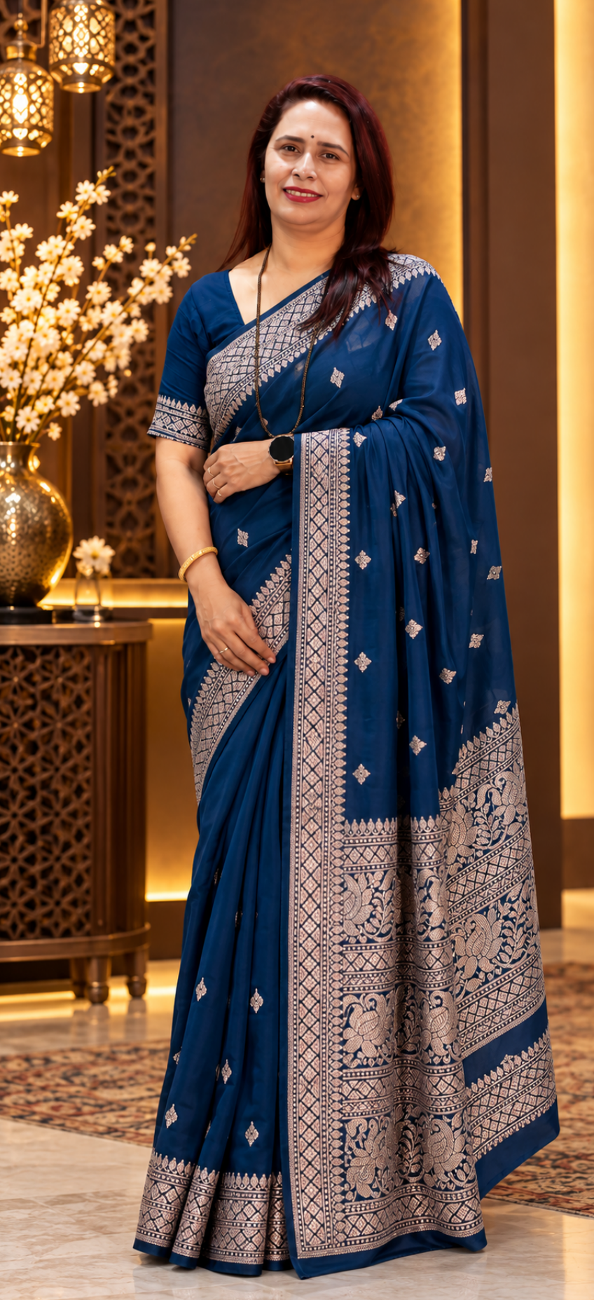 Ek Tara Roopa Sona Mashru Silk