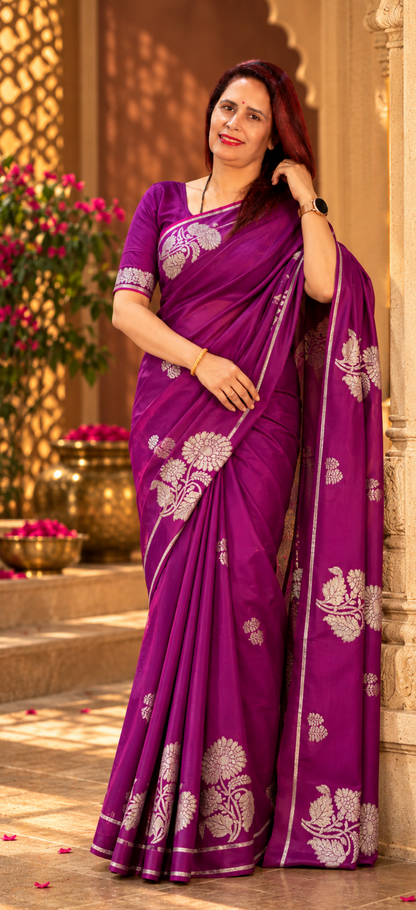 Ek Tara Roopa Sona Mashru Silk