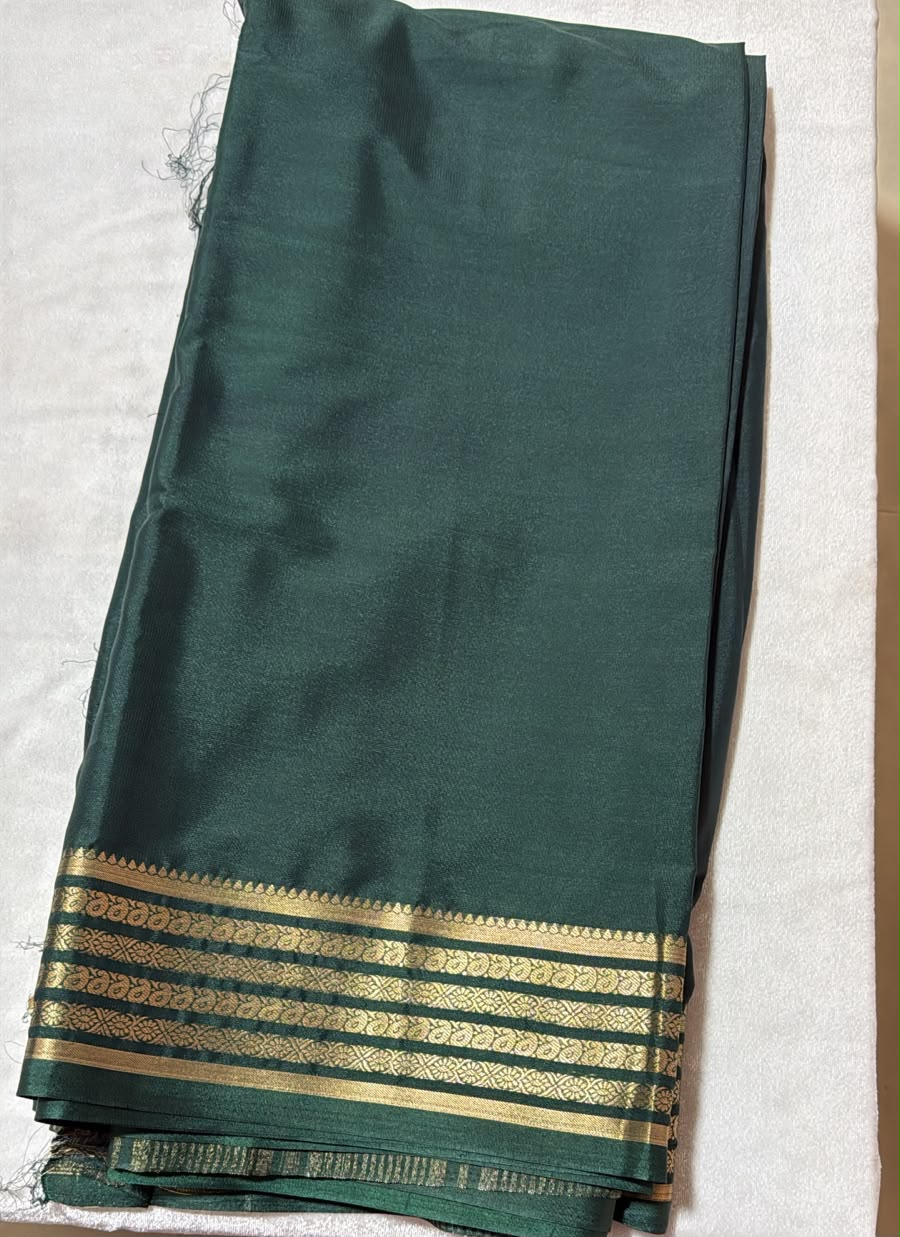 Double boarder Mysore Crepe Silk