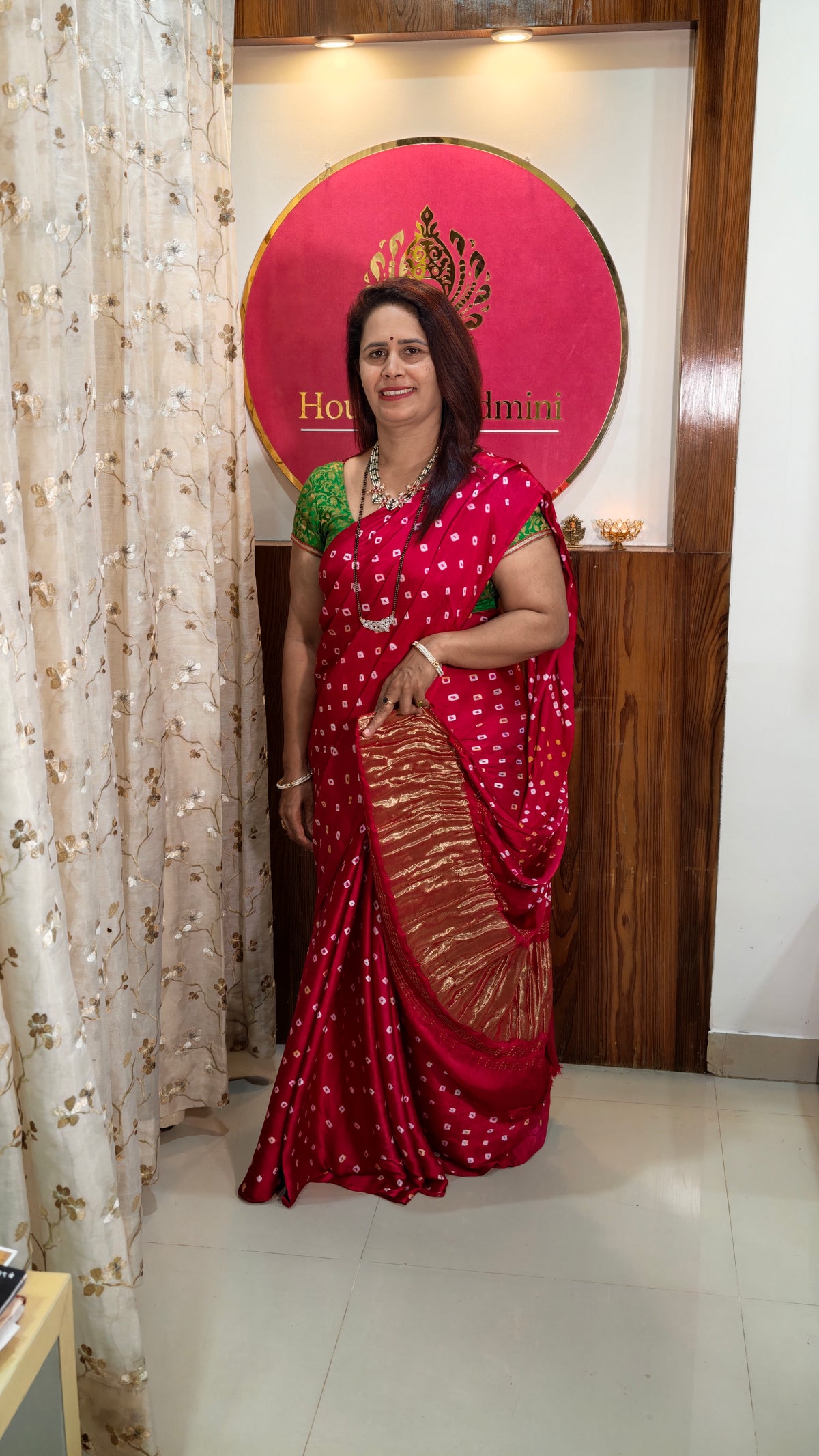 Bandhani Gajji Silk Saree
