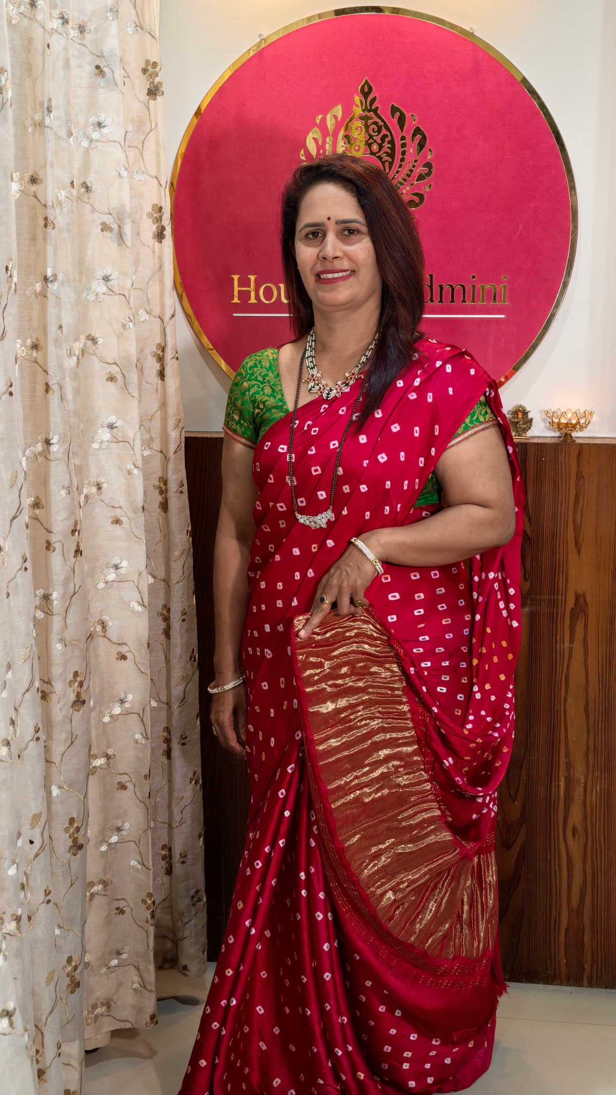 Bandhani Gajji Silk Saree