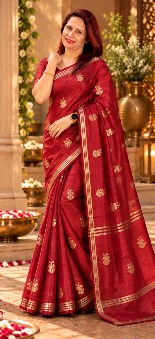 Rani Pink Gajji Silk