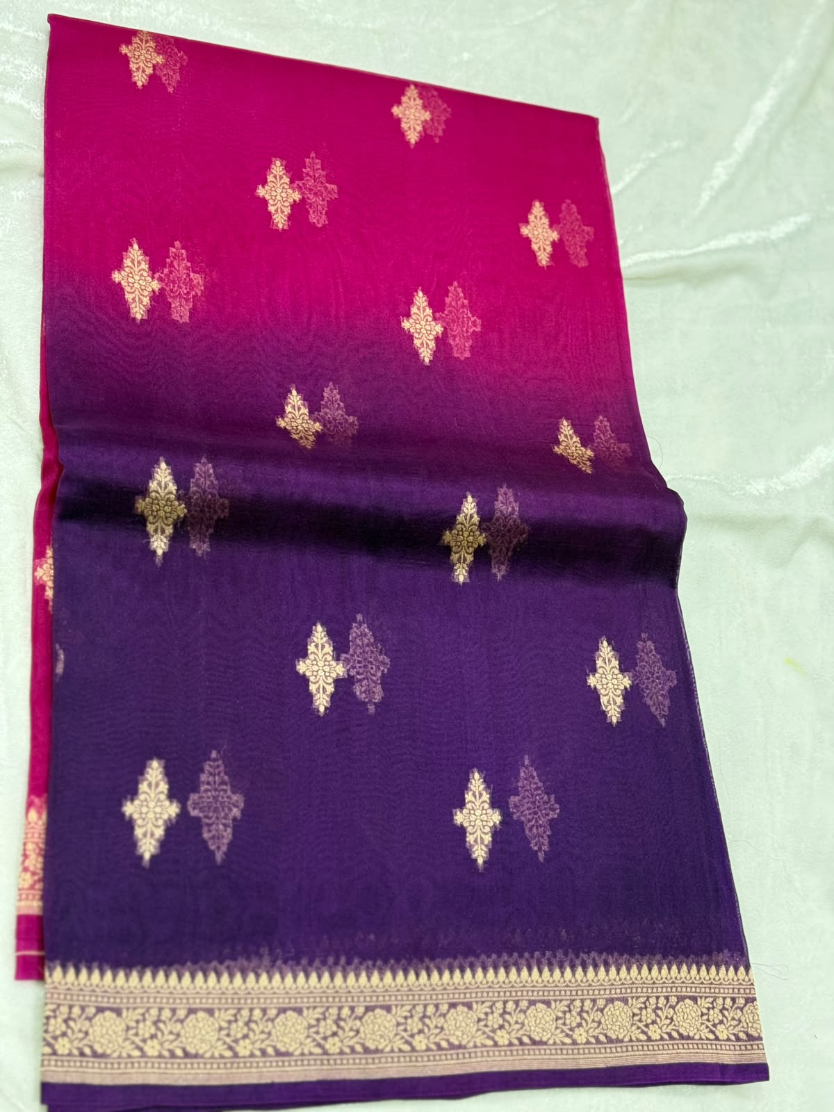 Kora Organza Multi Color Saree