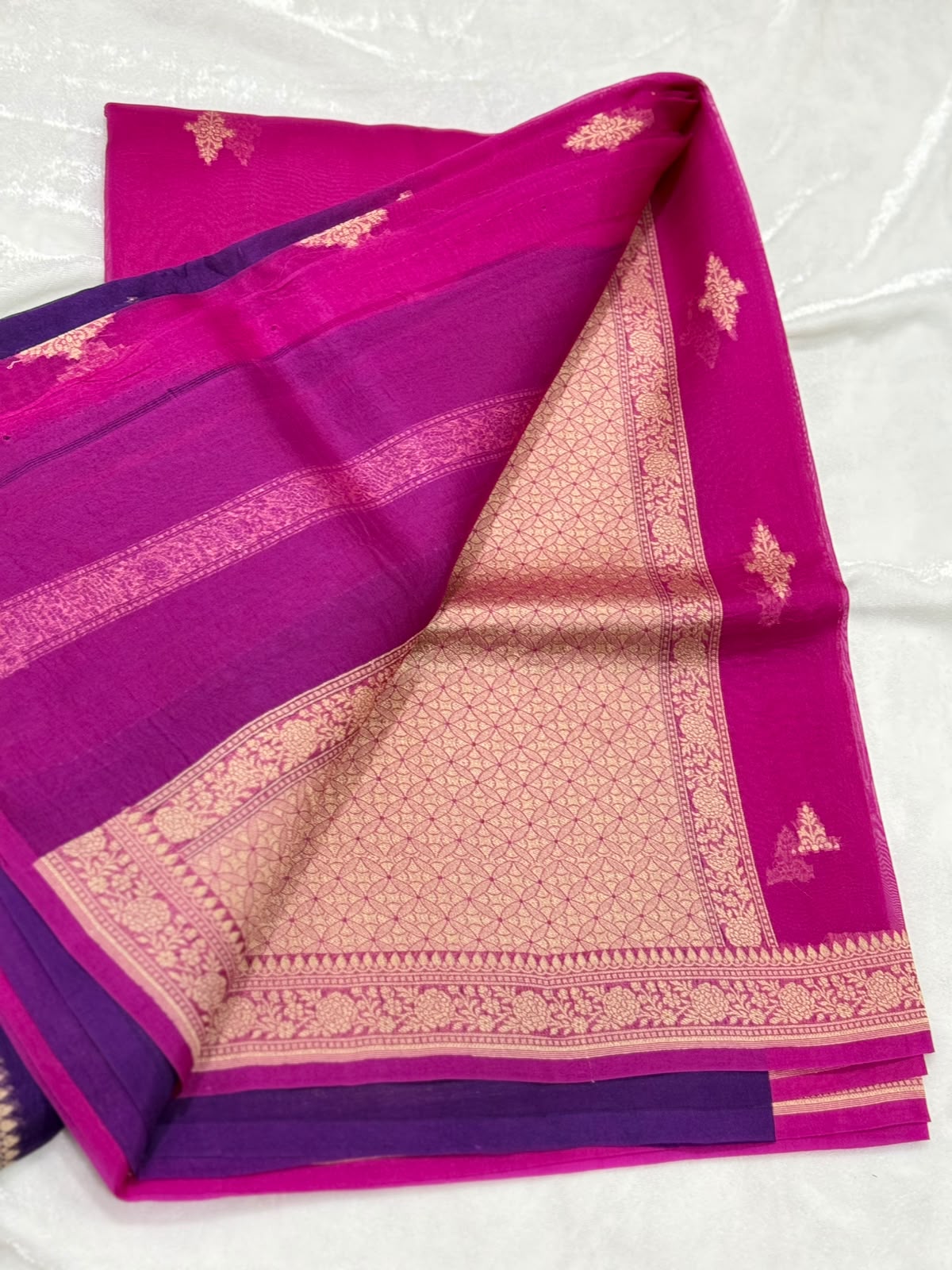 Kora Organza Multi Color Saree