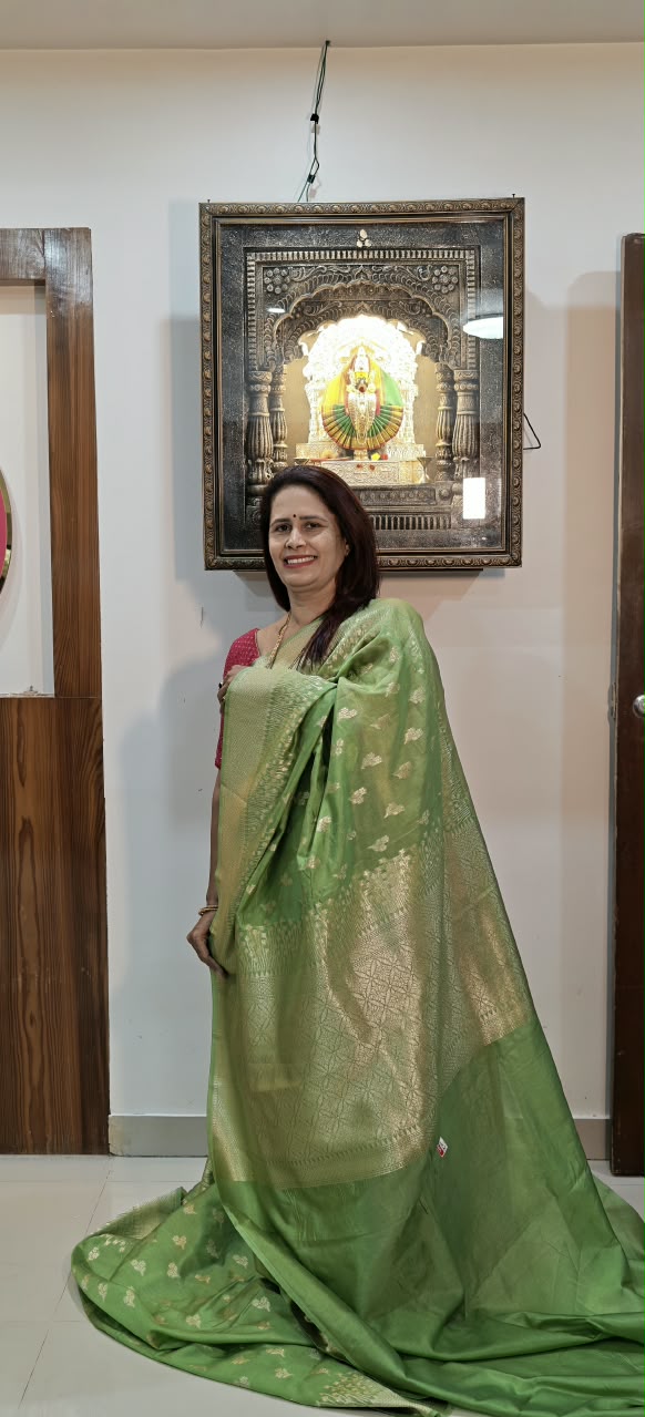 Kora georgette butti silk