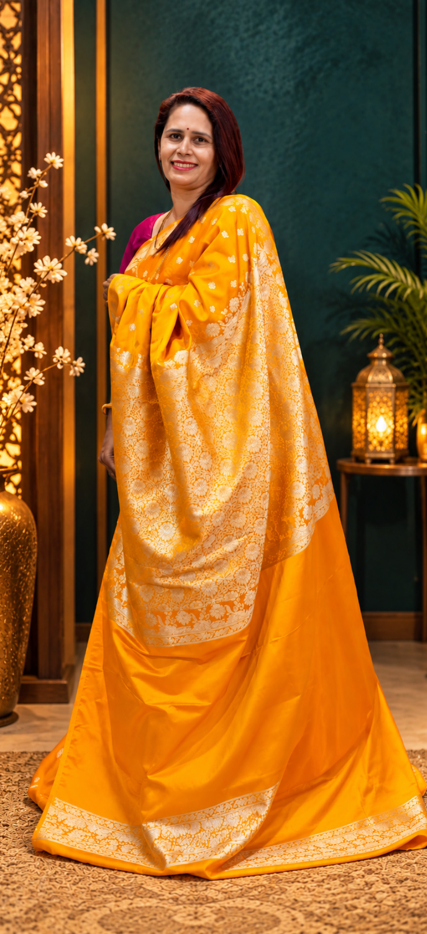 Ek Tara Roopa Sona Mashru Silk
