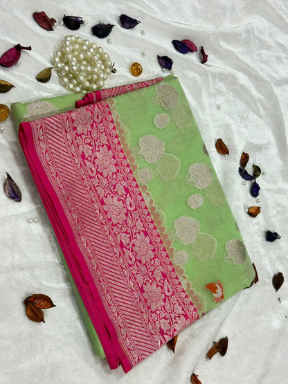 Kora organza contrast border